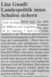 Kreis-Anzeiger 07.04.2009